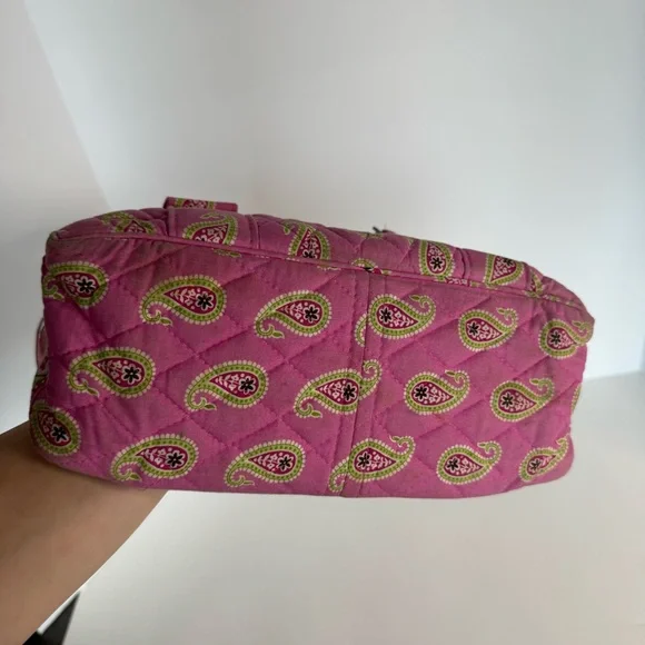 Vera Bradley Pink Top Handle Bag Purse Tote - Picture 5 of 10